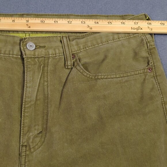 Levi's Jeans Men's 34x32 Fits 36x31 Green 508 Regular Taper Denim - Picture 6 of 11